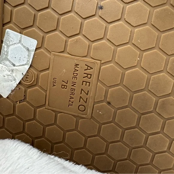 Arezzo Womens Camila Flatform Leather Ankle Strap Sandal in True Sand Size 7B - Picture 10 of 14